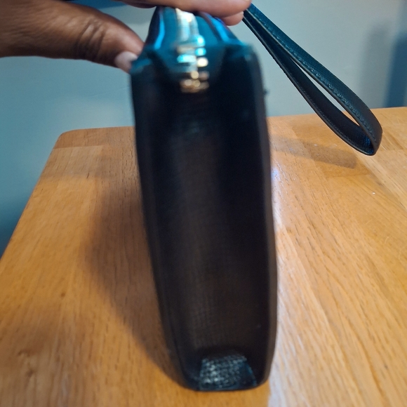 Ted Baker London Raffia Clutch Leather Trim Wristlet - Picture 9 of 13